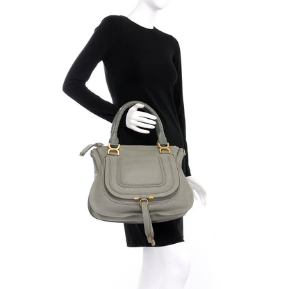 Chloe Calfskin Medium Marcie Satchel Baobab Green 2 of 7