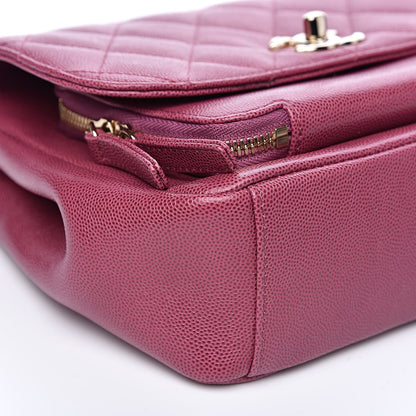 Chanel Caviar Quilted Small Business Affinity Flap Dark Pink 9 of 12