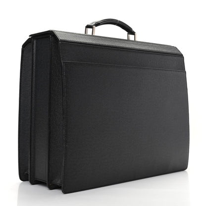 Louis Vuitton Taiga Pilot Case Oural Briefcase Black 2 of 7