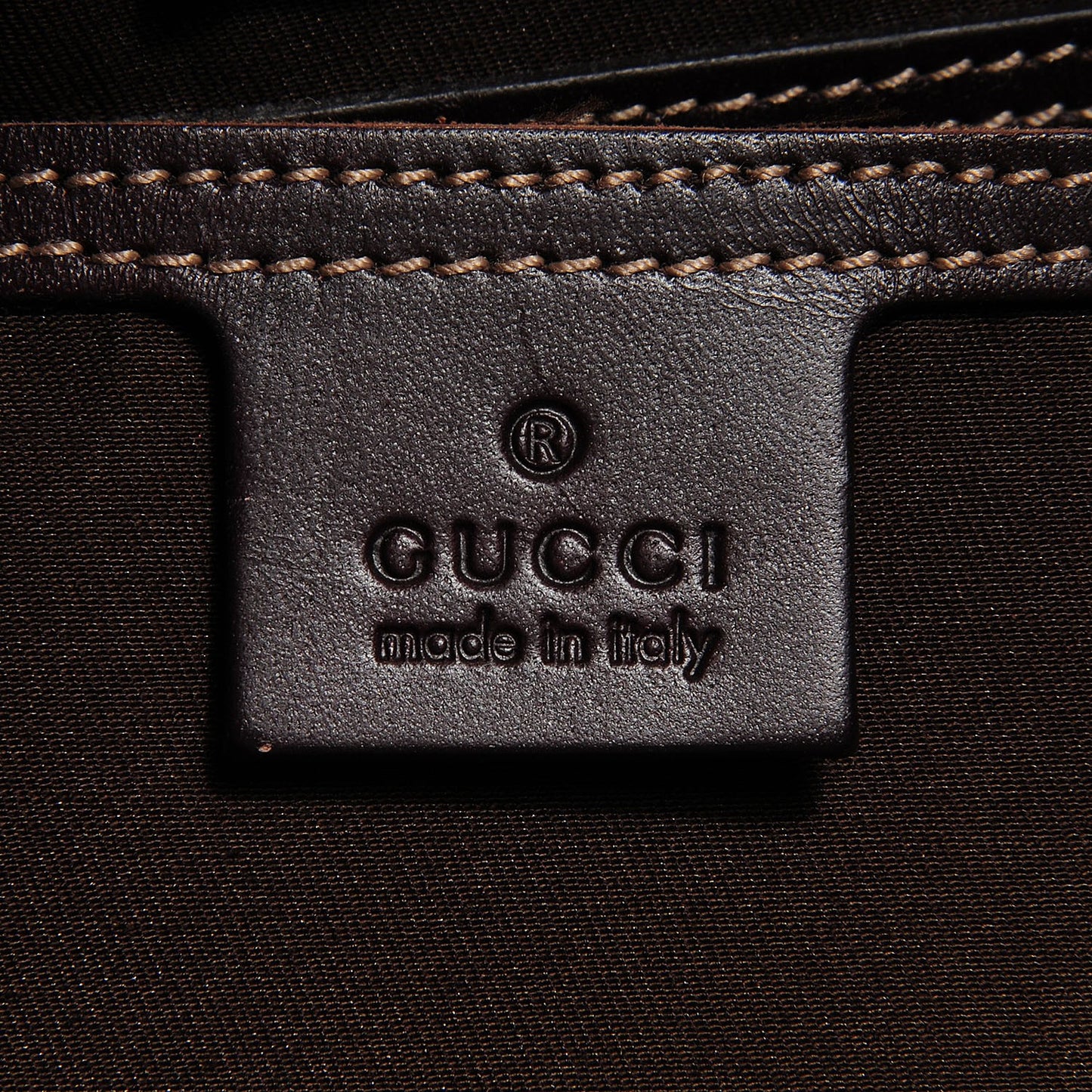 GG Plus Monogram Web Large Joy Tote Dark Brown