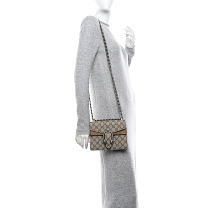 Gucci GG Supreme Monogram Mini Dionysus Shoulder Bag Taupe 2 of 13