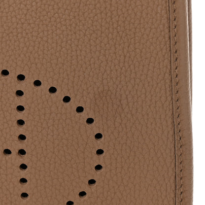 Hermes Taurillon Clemence Amazone Evelyne TPM Beige De Weimar Gris Etain 11 of 14