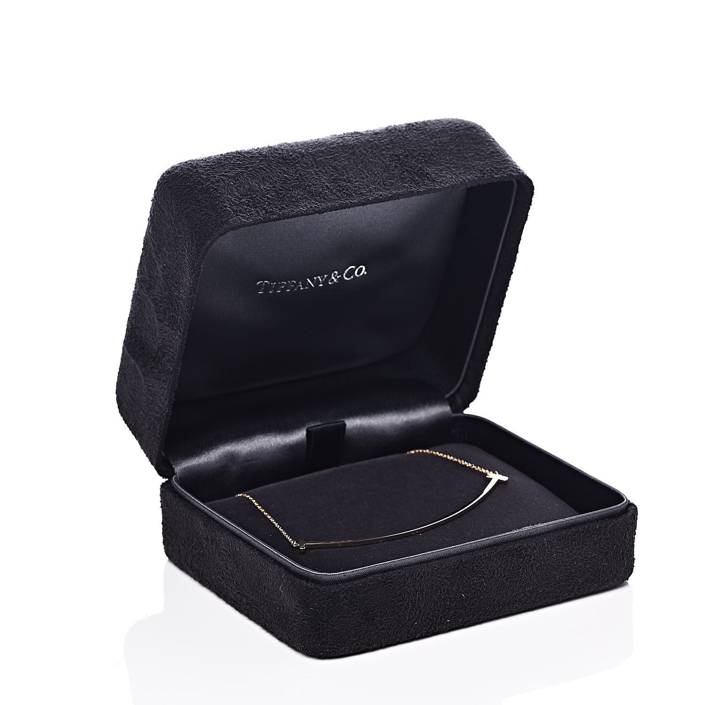 18K Rose Gold T Smile Pendant Necklace