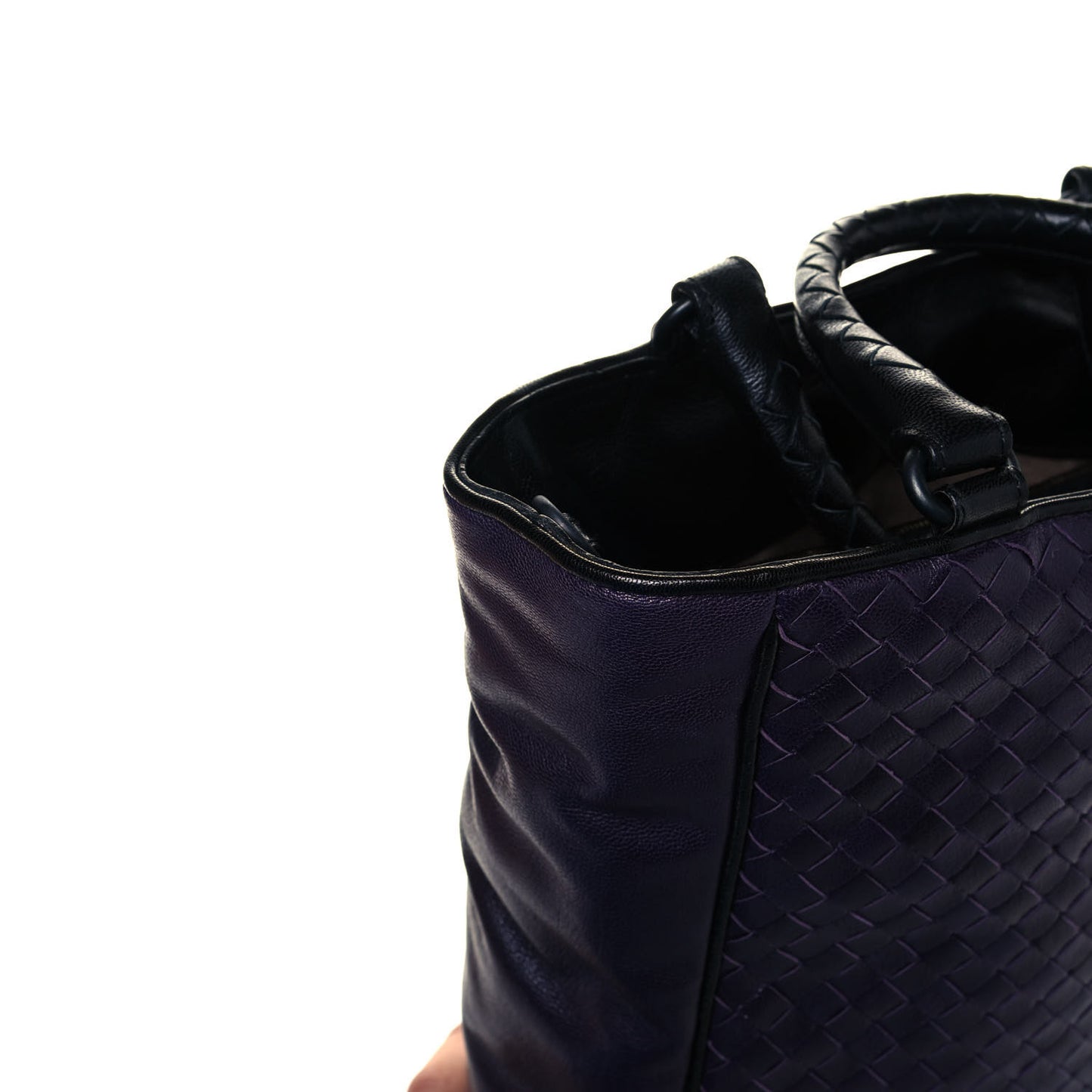Nappa Intrecciato Tote Turbolence Black