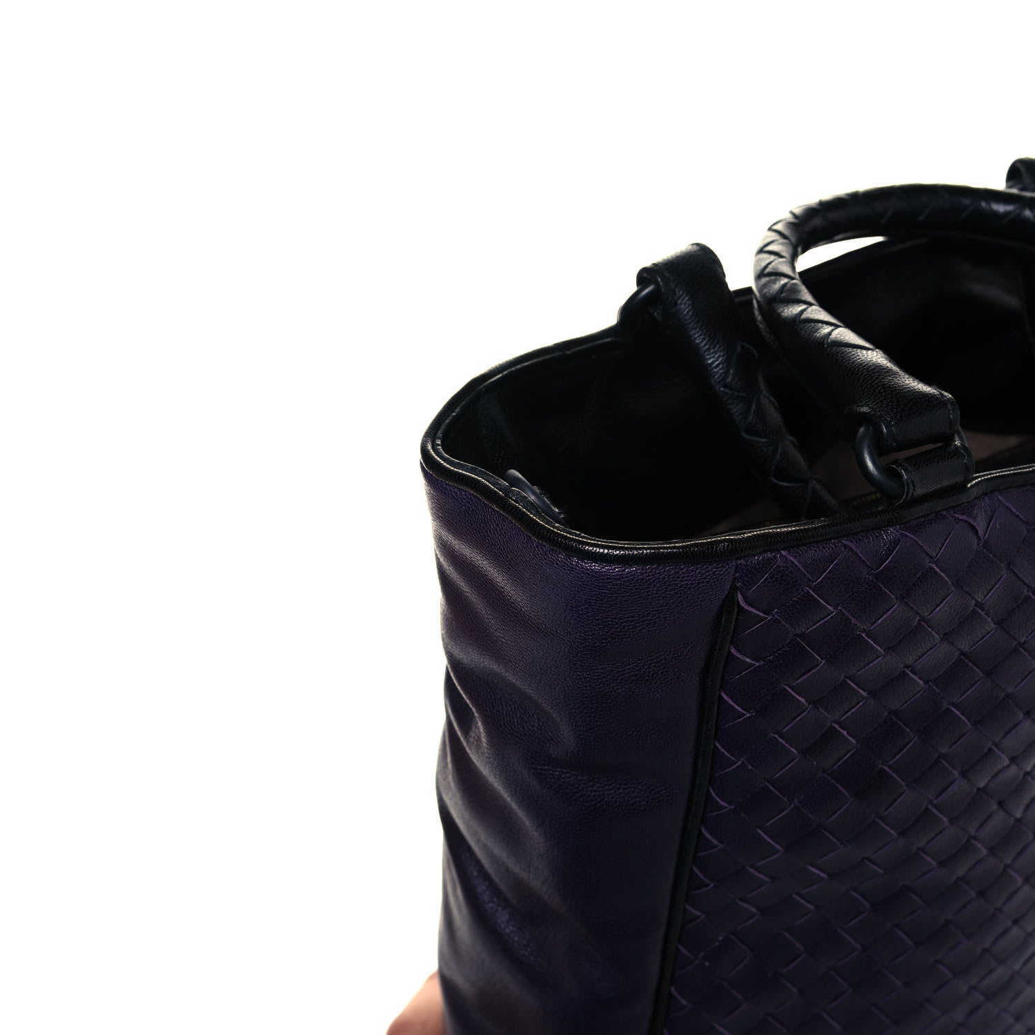 Bottega Veneta Nappa Intrecciato Tote Turbolence Black 14 of 17