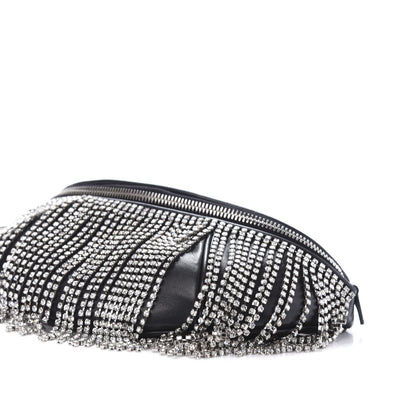 Miu Miu Nappa Crystal Fringe Belt Bag Black 6 of 9