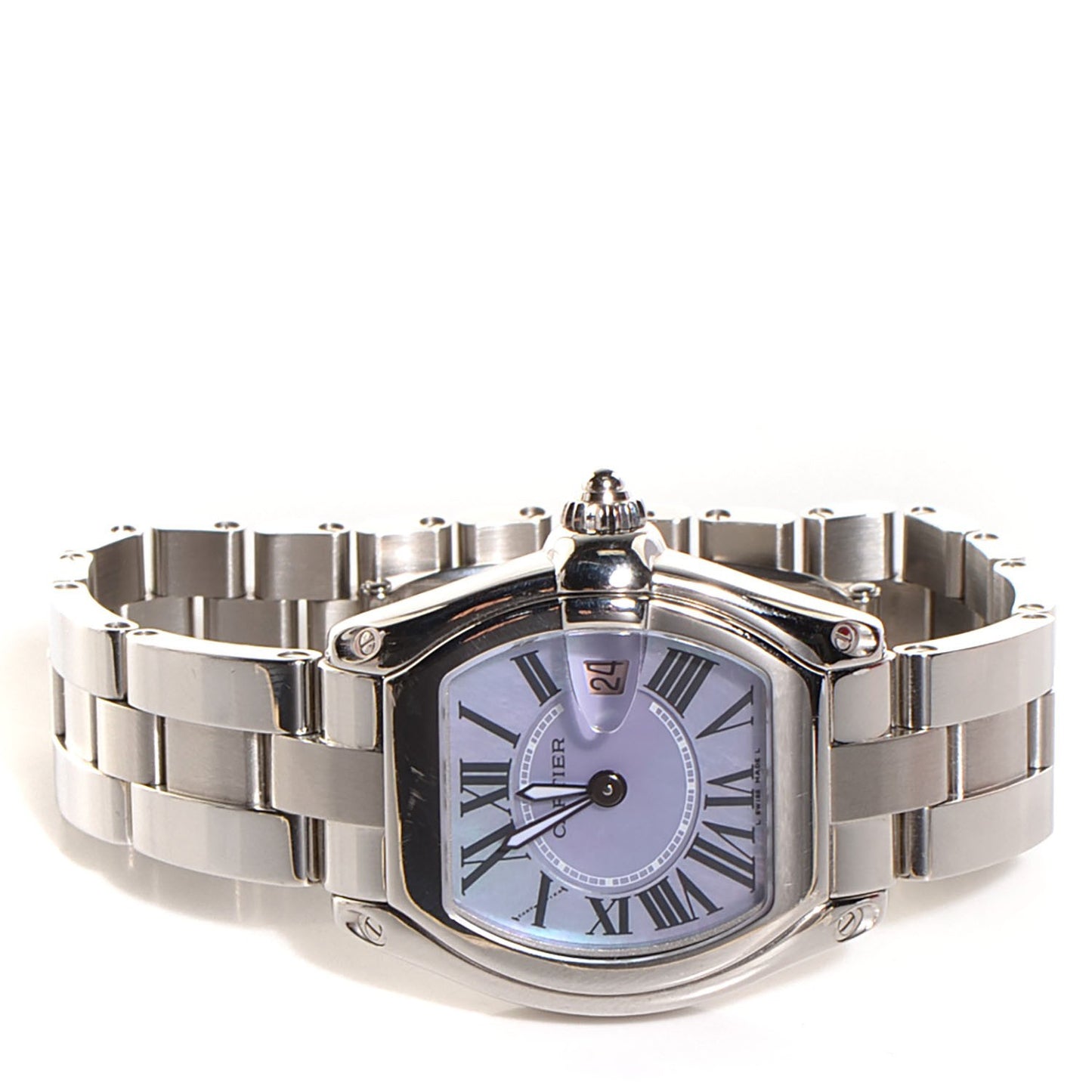 Stainless Steel Purple Mother of Pearl 31mm Roadster Quartz Watch