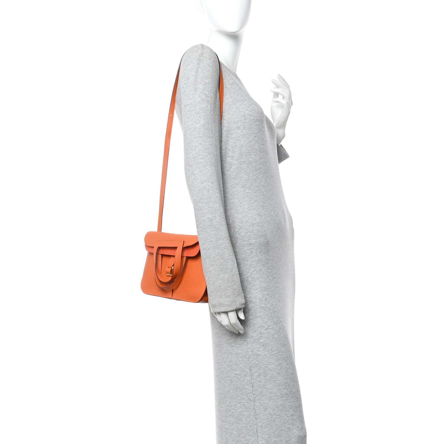 Hermes Taurillon Clemence Halzan 25 Orange 1841056 – FASHIONPHILE