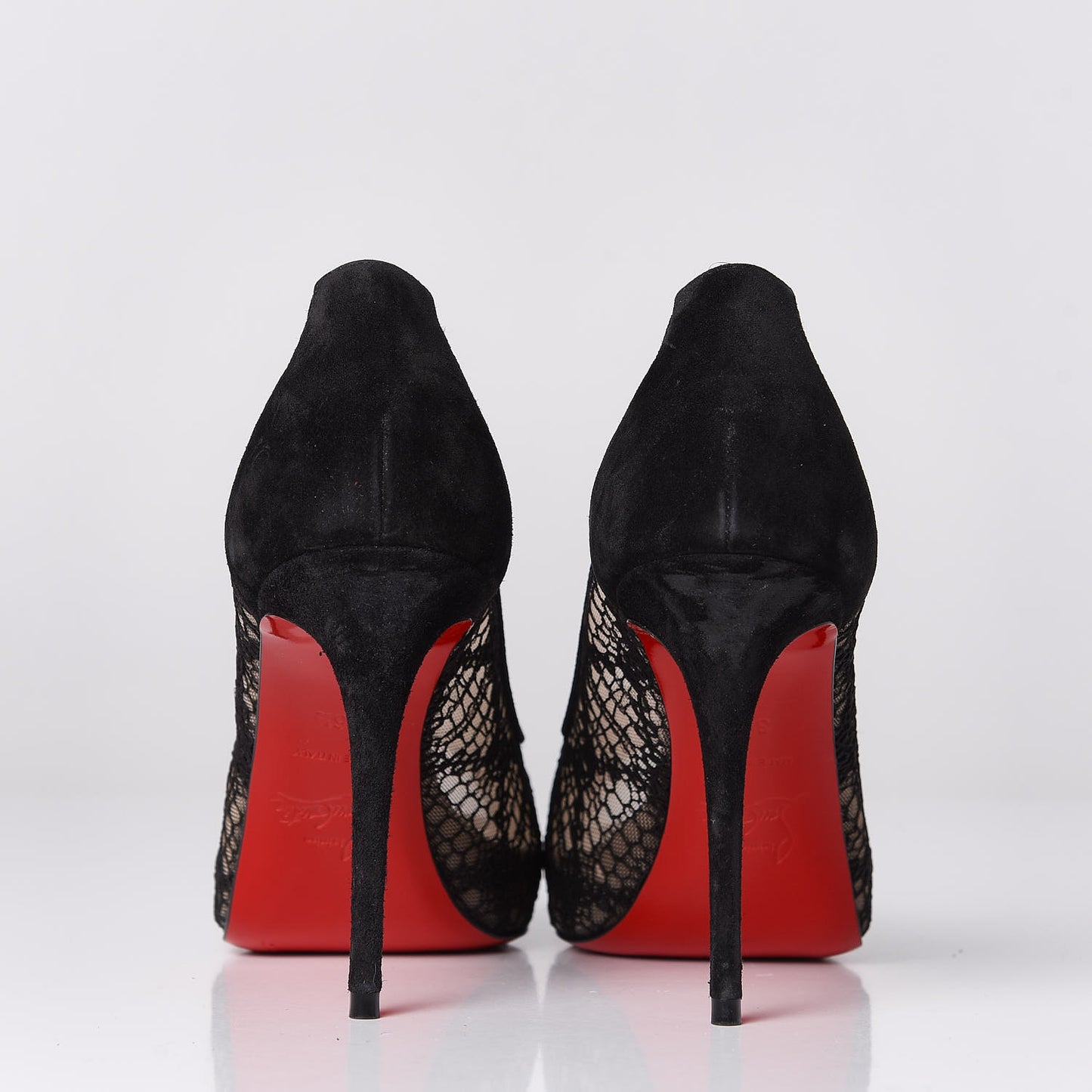Rete Lace Veau Velours Very Lace 100 Pump 36.5 Black