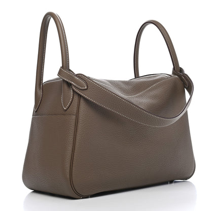 Hermes Taurillon Clemence Lindy 30 Etoupe 2 of 9