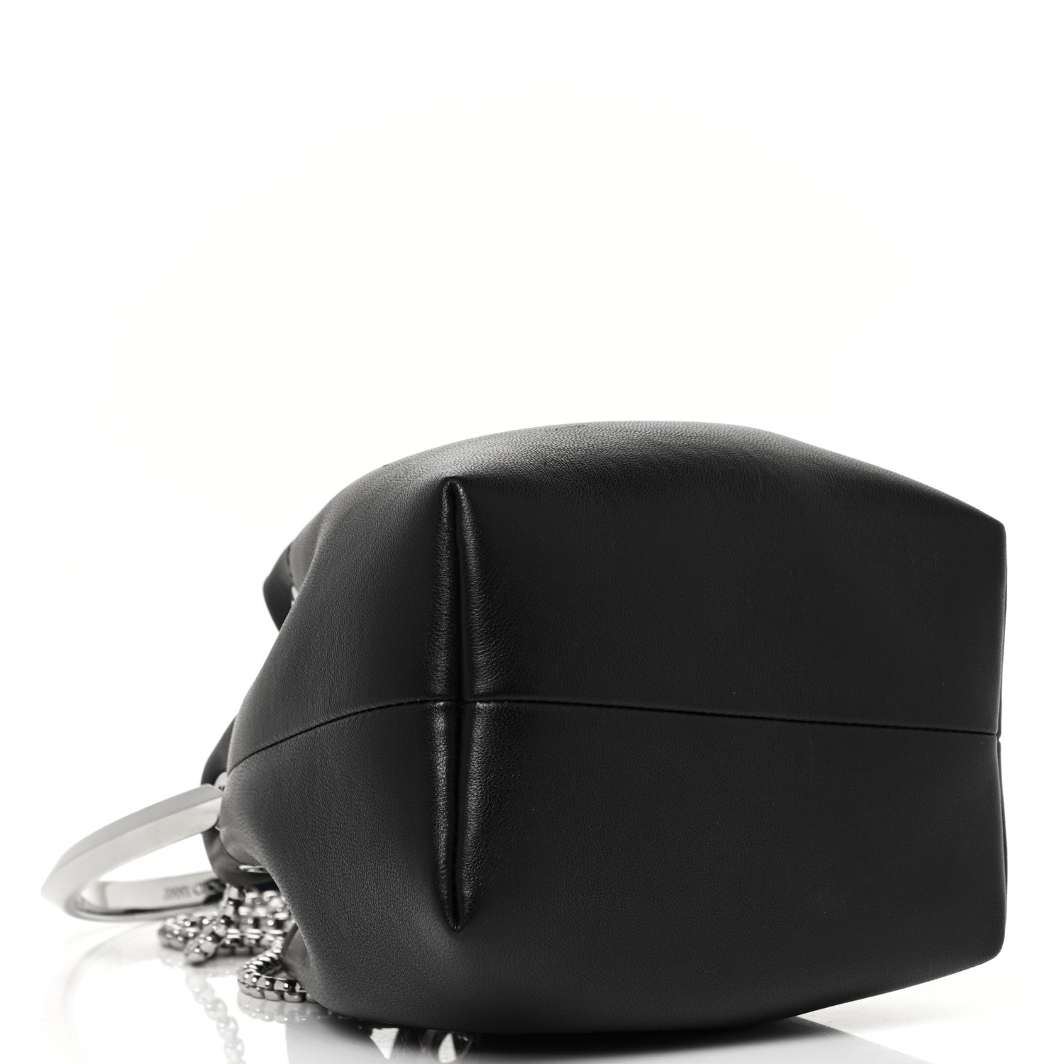 Jimmy Choo Calfskin Bon Bon Bag Bucket Bag Black 4 of 13