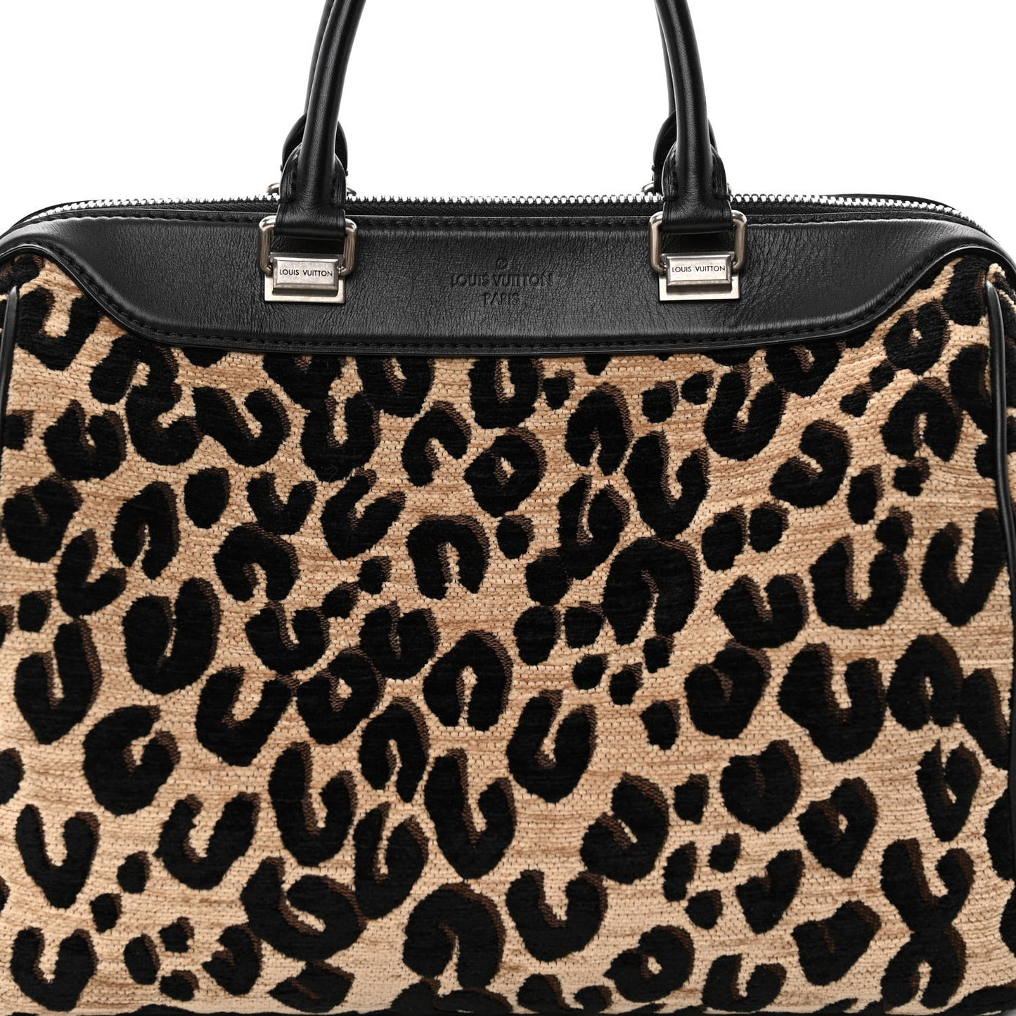 Jacquard Velvet Leopard Print Stephen Sprouse Speedy