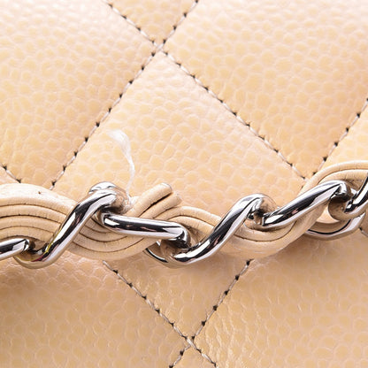 Chanel Caviar Quilted Jumbo Double Flap Beige Clair 9 of 10