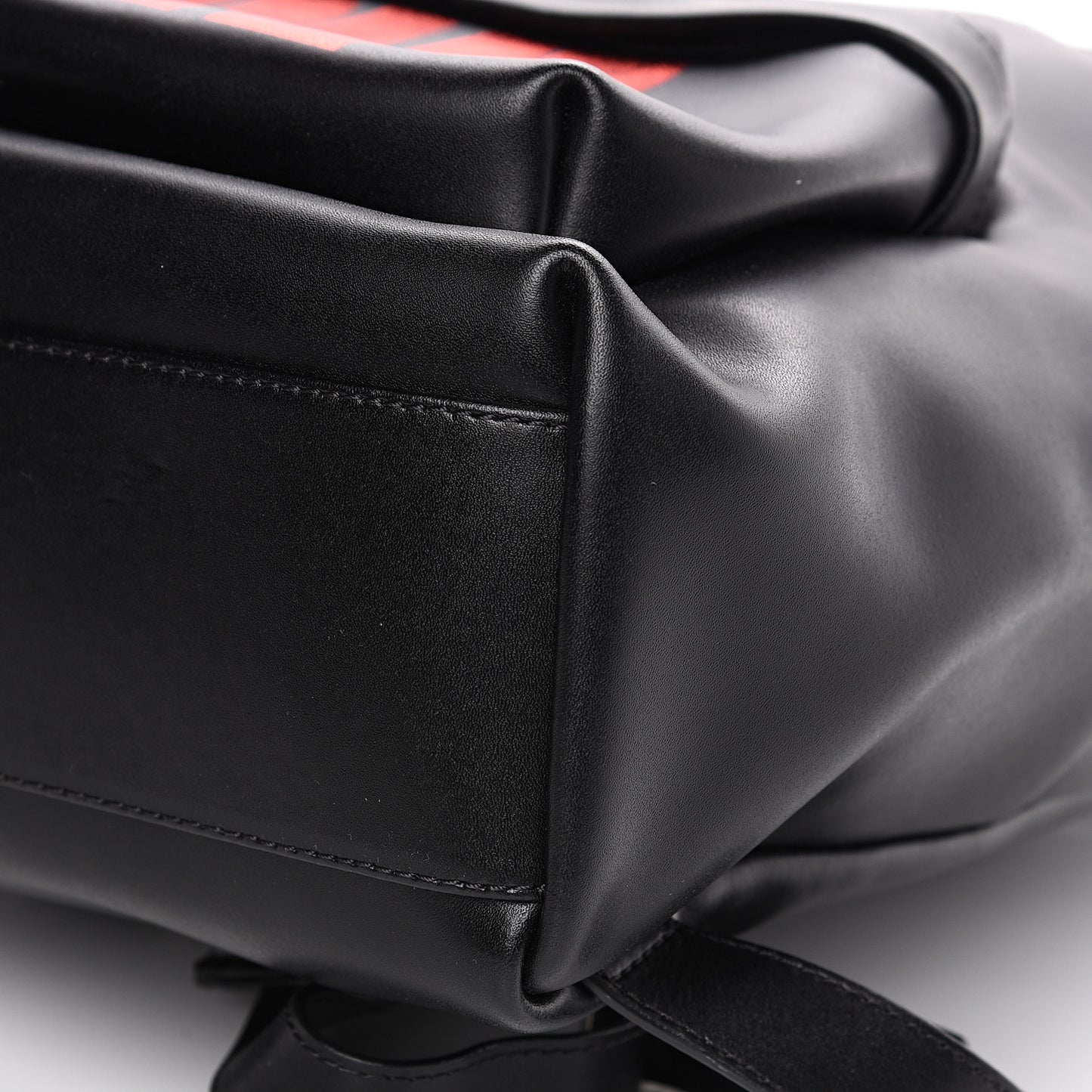 Calfskin Love Print Backpack Black