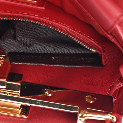 Fendi Nappa Crystal Stars Studded XS Peekaboo Iconic Satchel Fragola 7 of 10