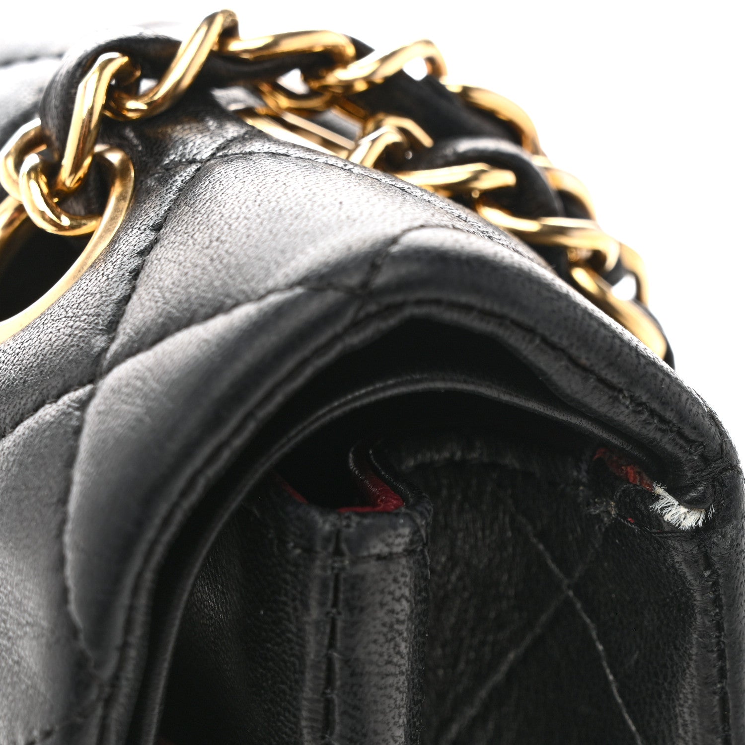 Chanel Lambskin Quilted Medium Double Flap Black 11 of 14