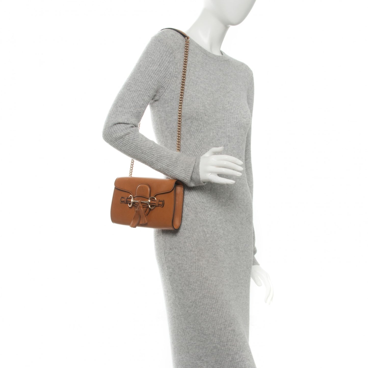 Saddle Soft Lux Small Emily Chain Shoulder Bag New Banana