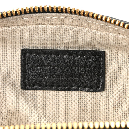 Bottega Veneta Calfskin Intrecciato Teen Zippered Pouch Black 6 of 9