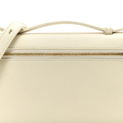 Loro Piana Grained Calfskin L19 Extra Pocket Pouch Whisper White 7 of 9