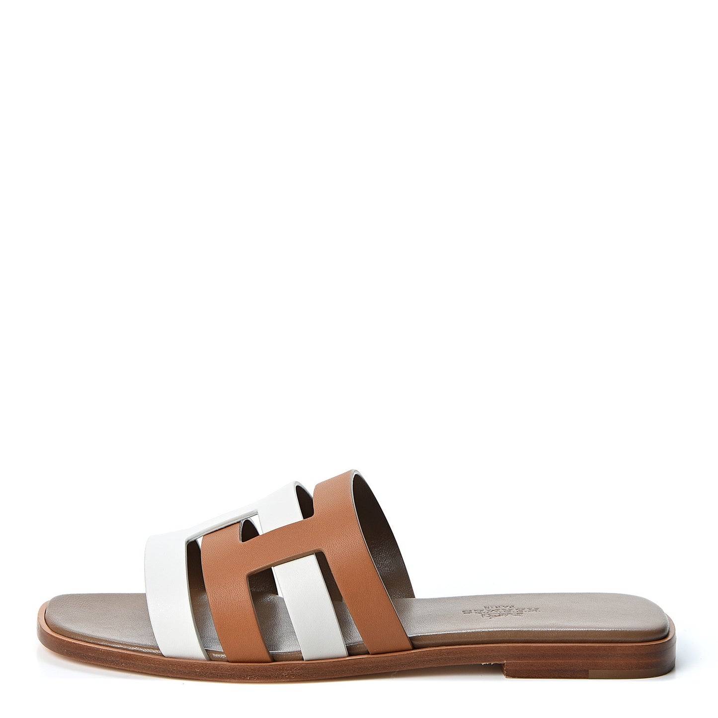 Calfskin Amore Sandals 37 White Natural