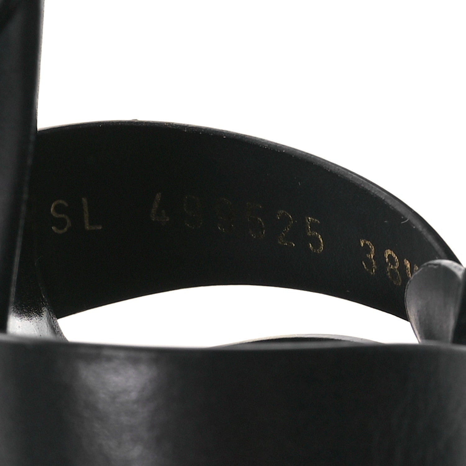 Saint Laurent Calfskin Tribute 105 Platform Sandals 38.5 Black Brown 8 of 9