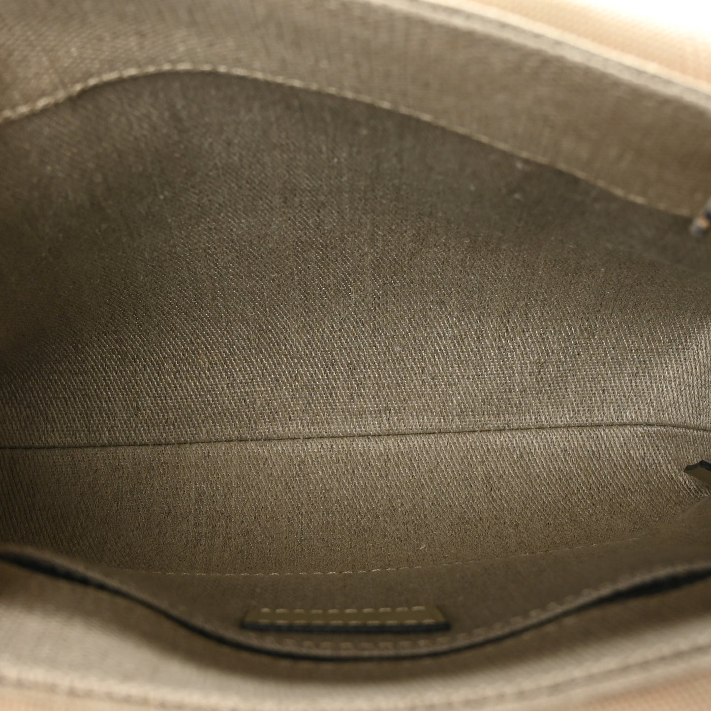 Cotton Calfskin Small Woody Ribbon Tote With Strap Slate Green