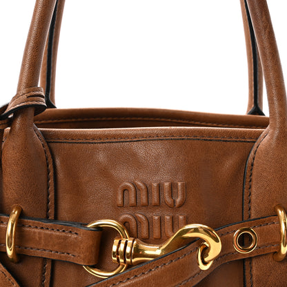 Miu Miu Nappa Aviator Medium Aventure Bag Rovere 7 of 9