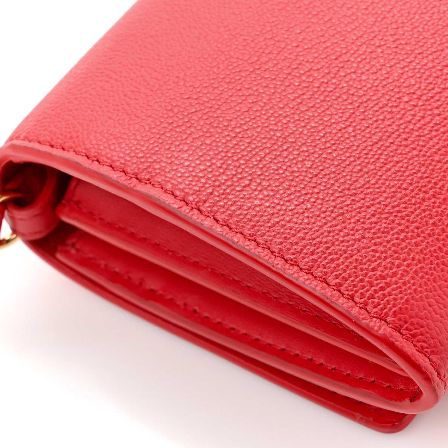 Burberry Calfskin Logo Hazelmere Wallet With Detachable Strap Red 12 of 13