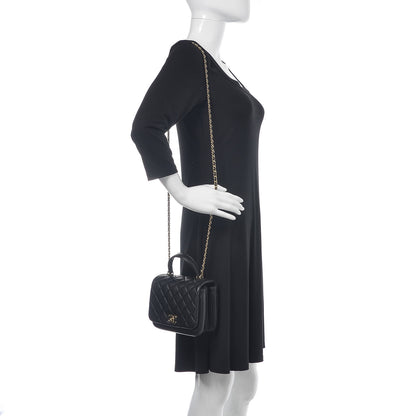 Chanel Lambskin Quilted Mini Citizen Chic Flap Black 2 of 9
