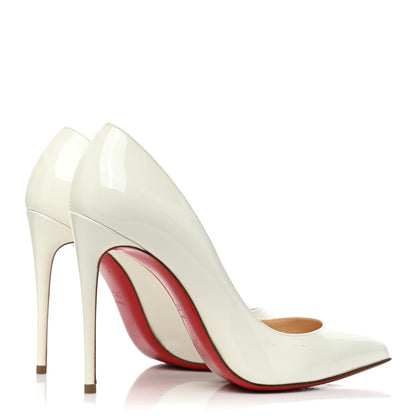 Christian Louboutin Patent Pigalle Follies 100 Pumps 36.5 Snow 4 of 14