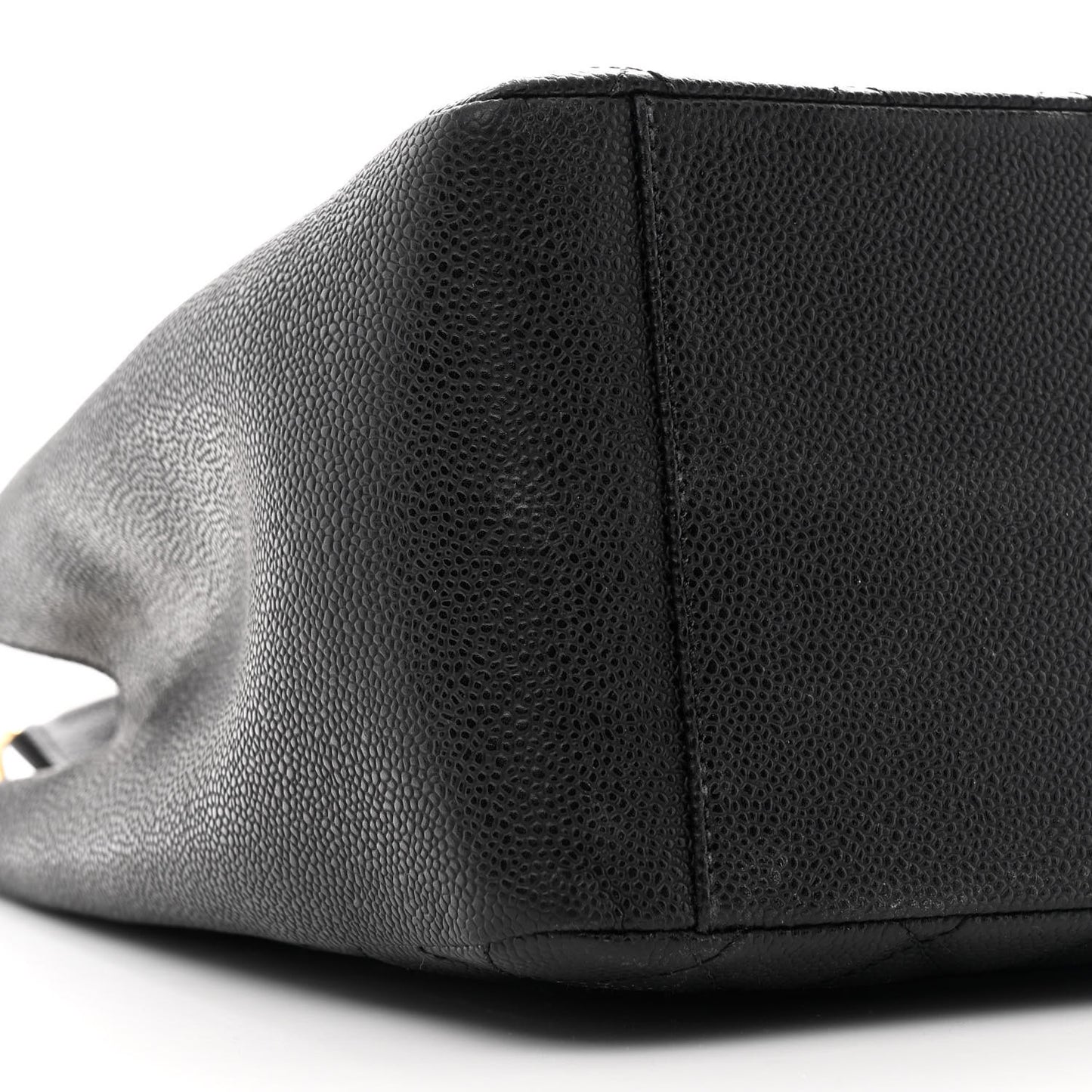 Caviar Quilted Grand Shopping Tote GST Black