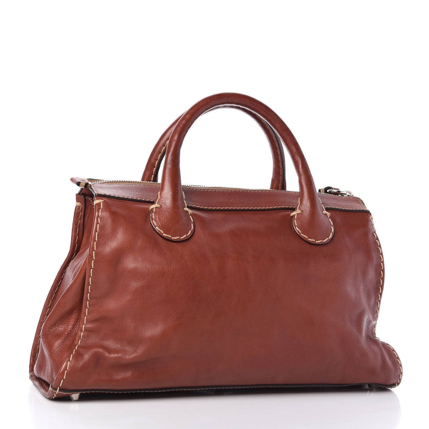 Calfskin Edith Satchel Ecureil Brown