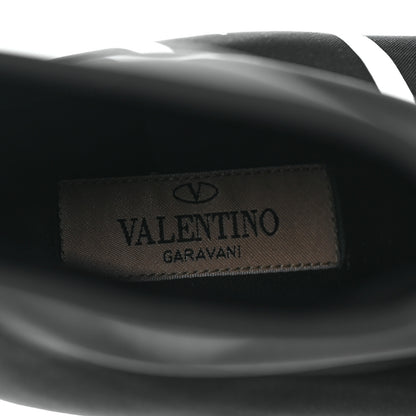 Valentino Garavani Eco Leather VLTN 70mm Sock Booties 37 Black White 7 of 7