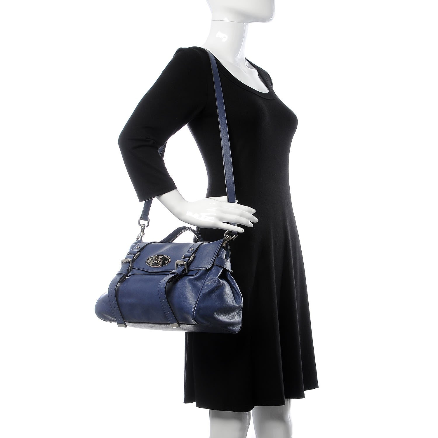 Mulberry Soft Buffalo Medium Alexa Slate Blue 2 of 8