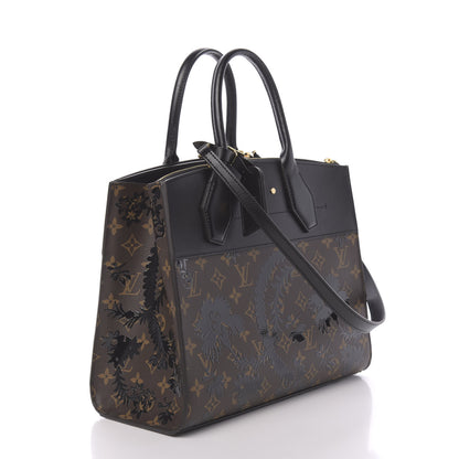 Louis Vuitton Calfskin Monogram Blossom City Steamer MM 3 of 10