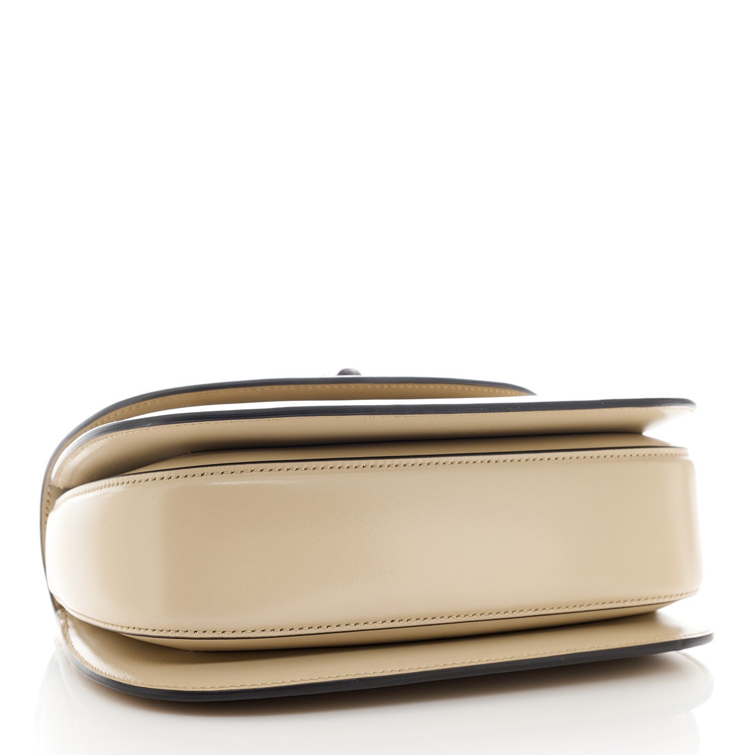 Gucci Boarded Dyana Lux Calfskin Web Small Bamboo 1947 Top Handle Bag Oatmeal 4 of 10