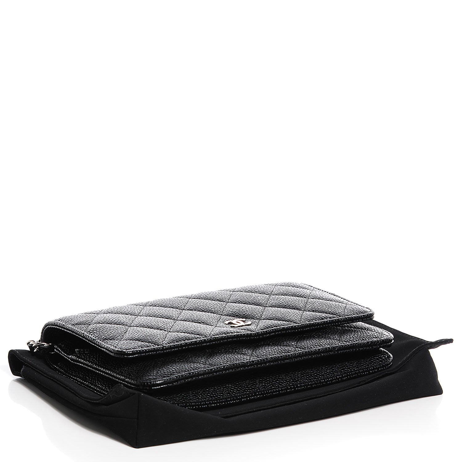 Chanel Caviar Quilted Wallet On Chain WOC Black 4 of 11