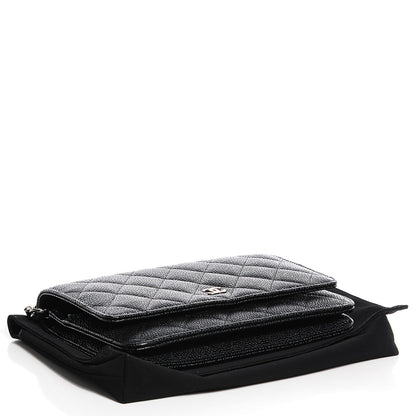 Chanel Caviar Quilted Wallet On Chain WOC Black 4 of 11