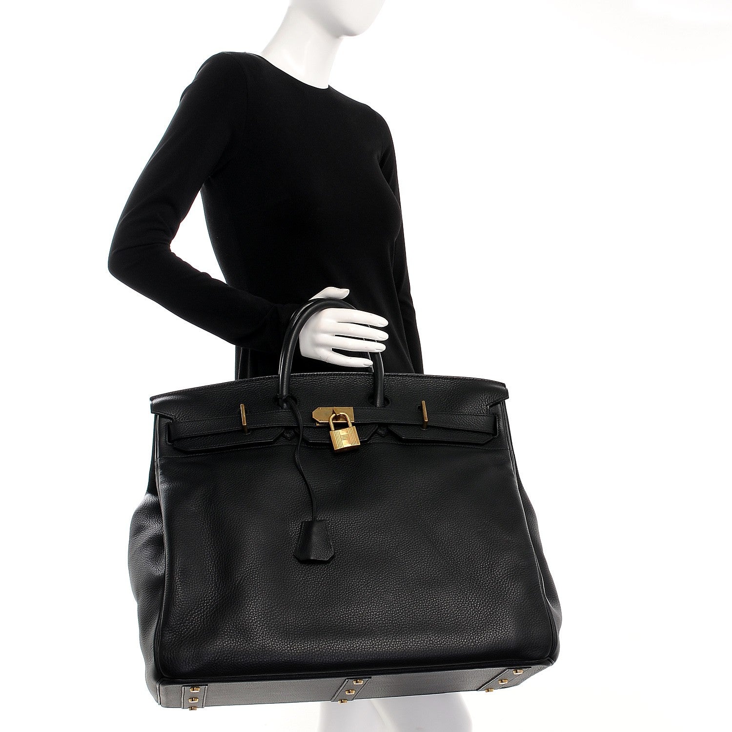 Hermes Ardennes HAC Travel Birkin 50 Black 2 of 31
