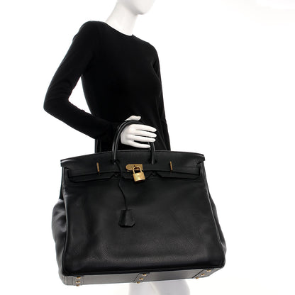 Hermes Ardennes HAC Travel Birkin 50 Black 2 of 31