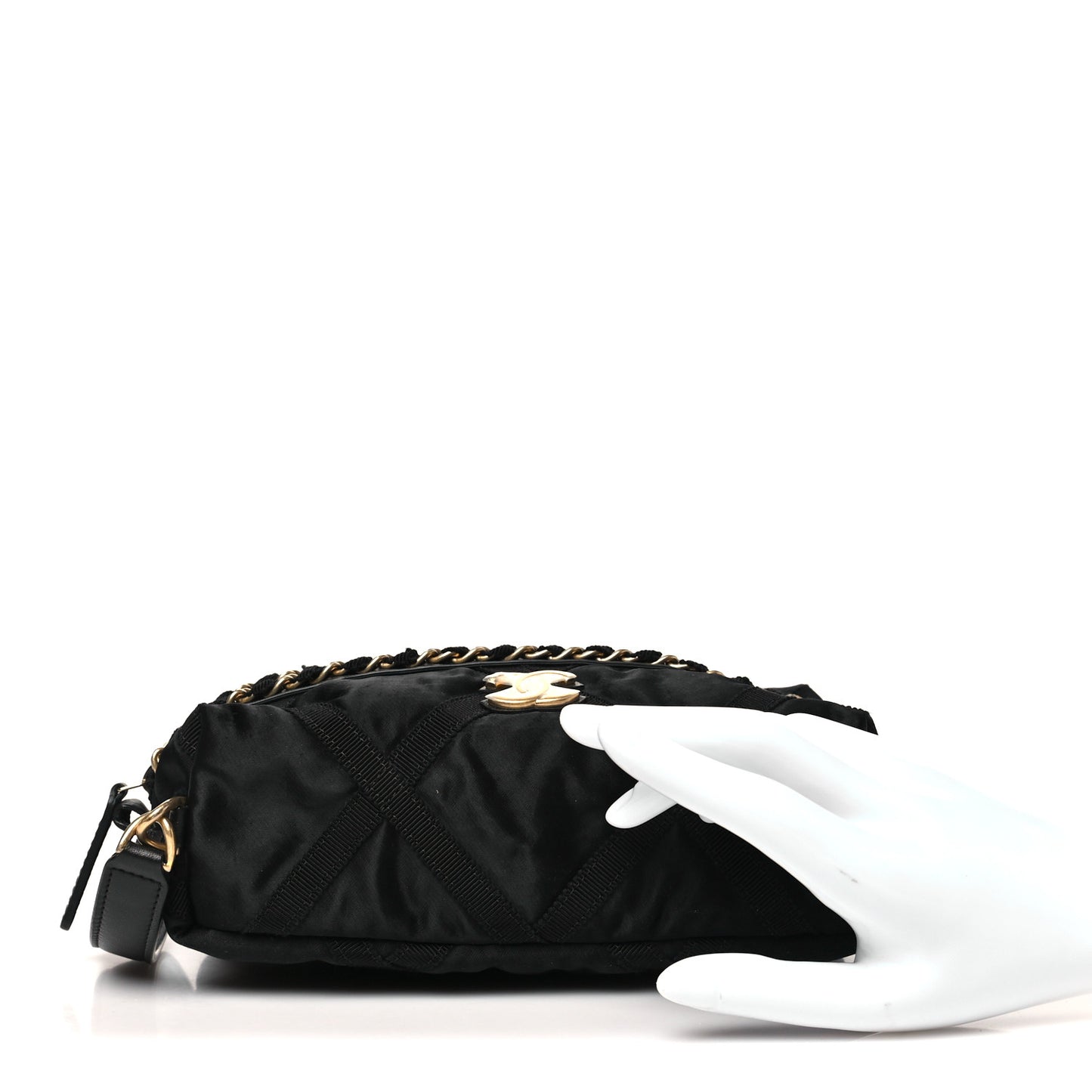 Nylon Grosgrain Lifestyle Pouch Black