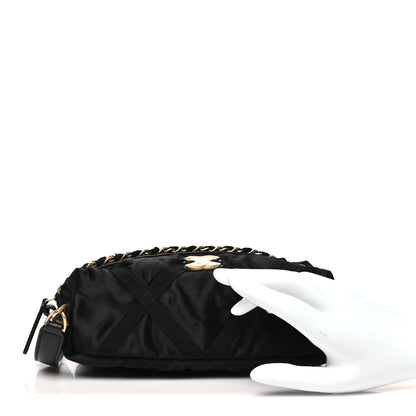Chanel Nylon Grosgrain Lifestyle Pouch Black 2 of 8