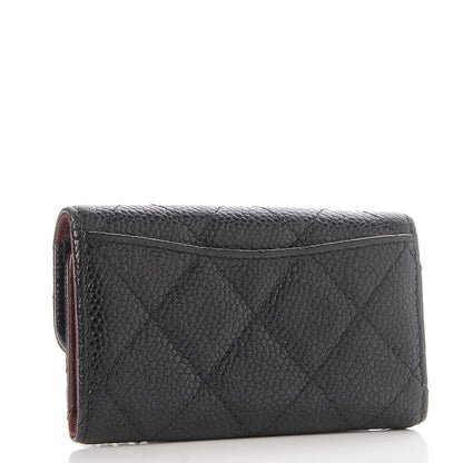 Chanel Caviar Quilted 6 Key Holder Black 3 of 9