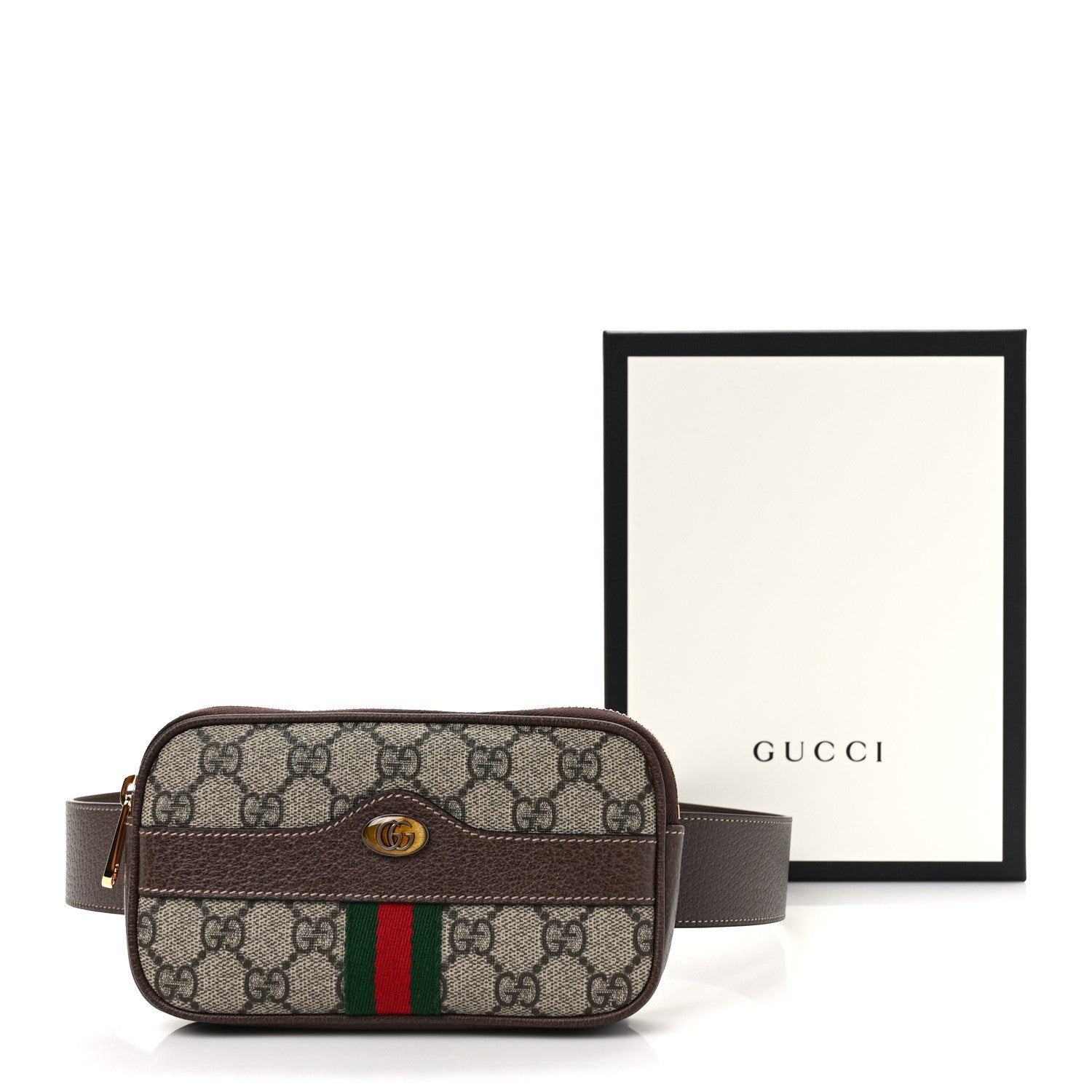 Gucci GG Supreme Monogram Ophidia Belted iPhone Case 85 34 Dark Brown 10 of 10