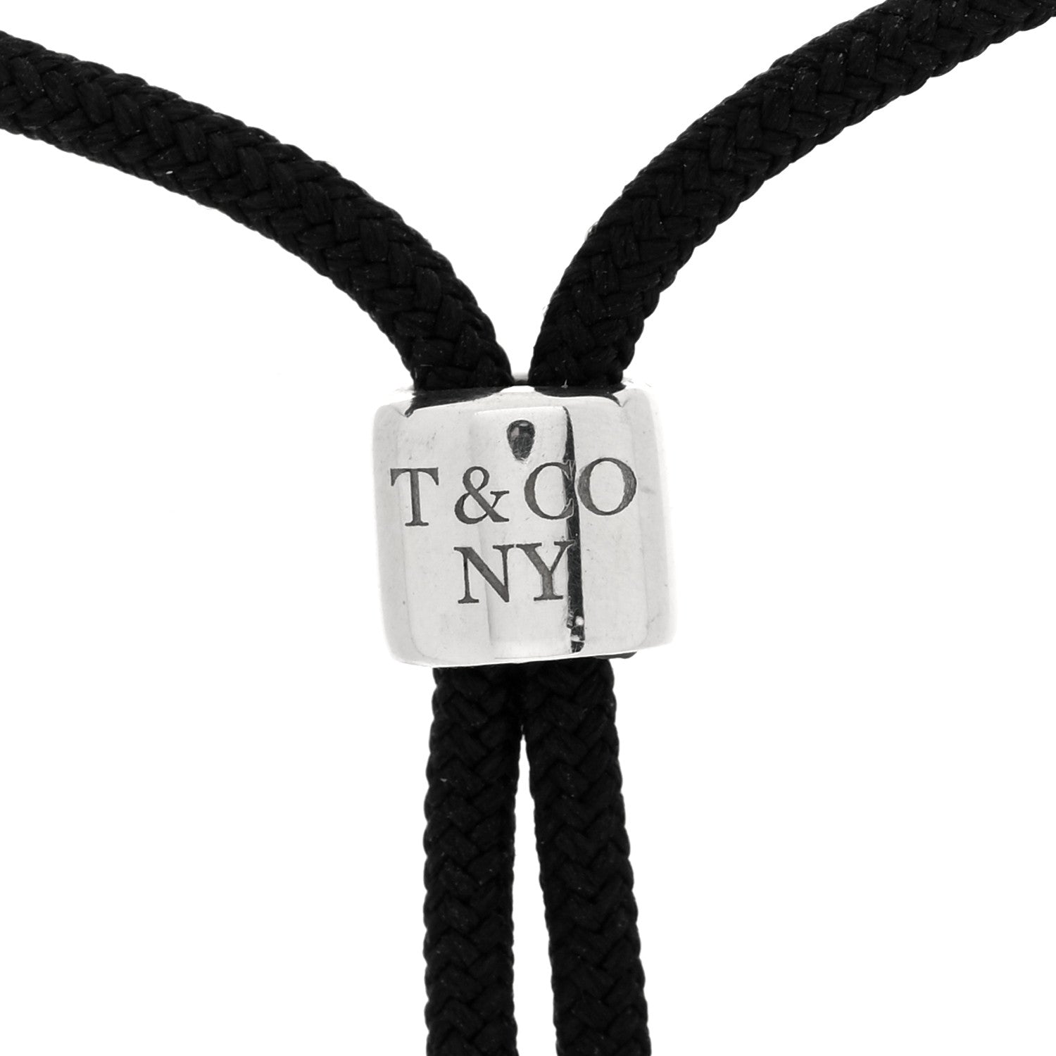 Tiffany Sterling Silver Pearl HardWear Cord Necklace 5 of 6