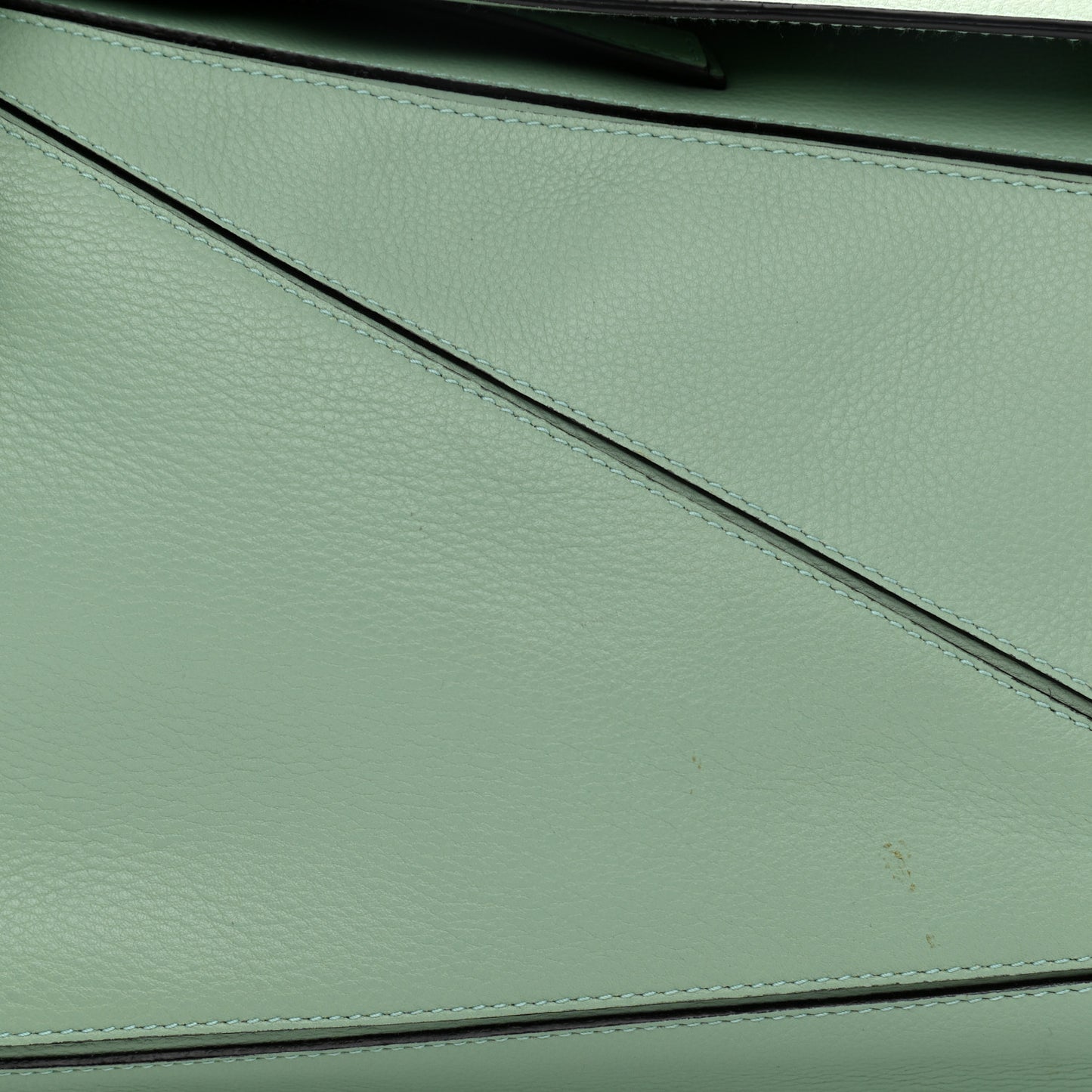 Calfskin Medium Puzzle Bag Sea Water Green