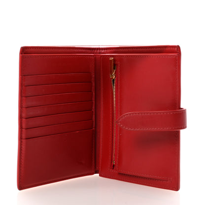 Celine Grained Calfskin Medium Multifunction Strap Wallet Coquelicot 5 of 8