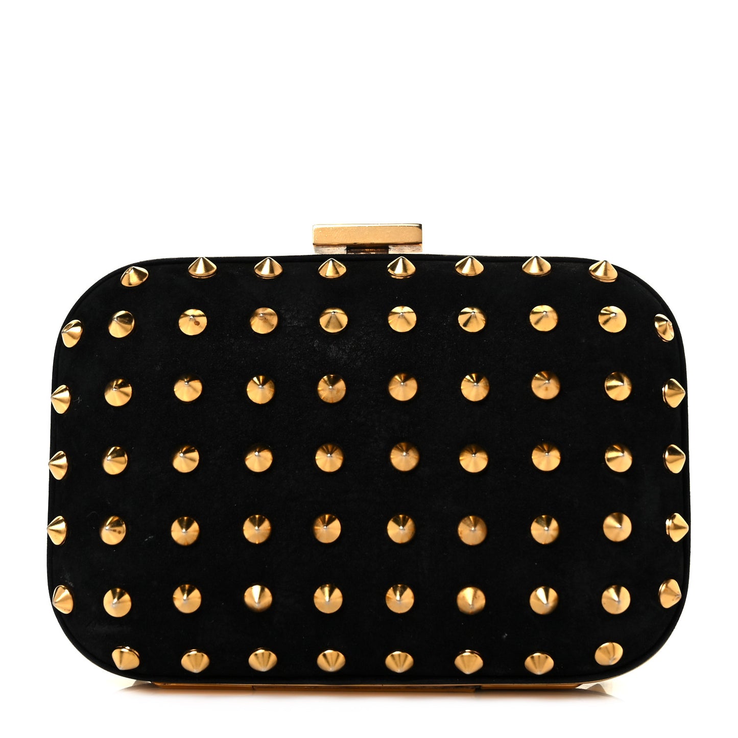 Studded Broadway Clutch Black