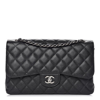 Chanel Caviar Quilted Jumbo Double Flap Black 1 of 9
