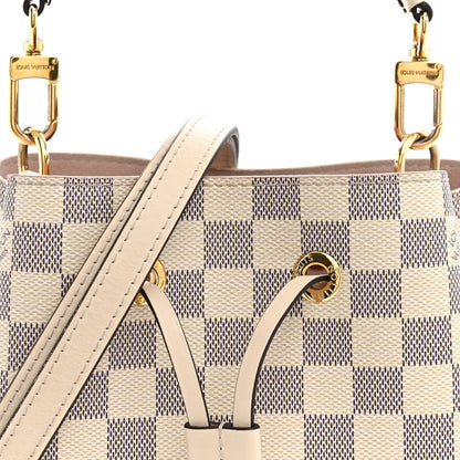 Louis Vuitton Damier Azur Braided Neonoe BB Pink 6 of 11